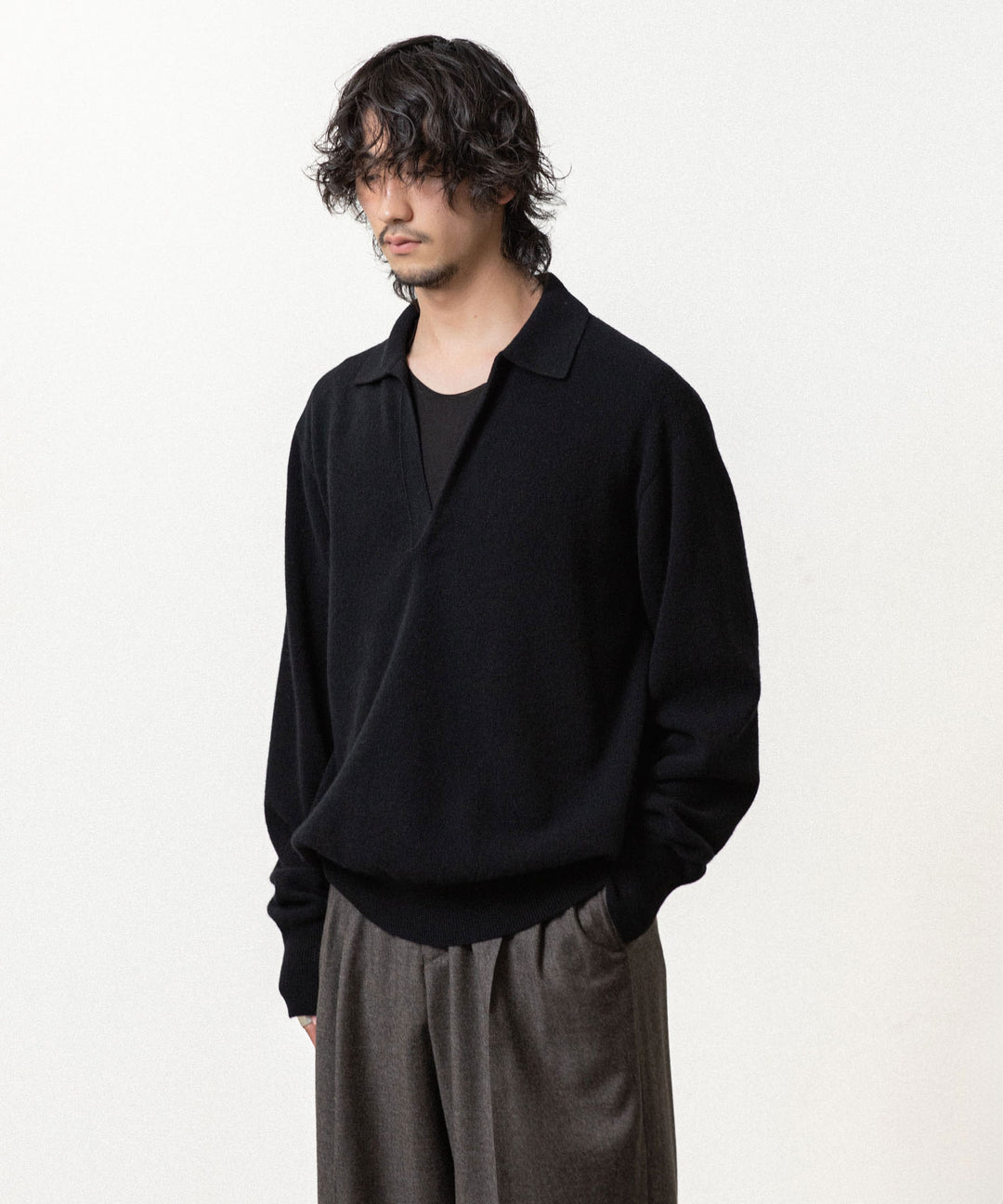 ssstein(シュタイン)のEXTRA FINE WOOL KNIT SKIPPER - BLACKの公式通販サイトsession福岡セレクトショップ