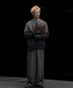 ssstein(シュタイン)の24AWコレクション GRADATION MOHAIR KNIT LS - BROWN GREY GRADATION 公式通販サイトsession福岡セレクトショップ