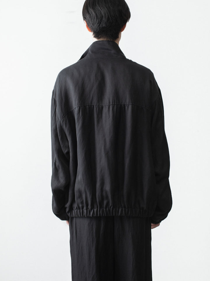 ssstein(シュタイン)のVIS/LI BRIGHT TWILL SHIRRED LIGHT ZIP JACKET - DARK CHARCOALの公式通販サイトsession福岡セレクトショップ