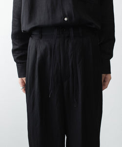 ssstein / シュタイン】VIS/LI BRIGHT TWILL WIDE EASY TROUSERS