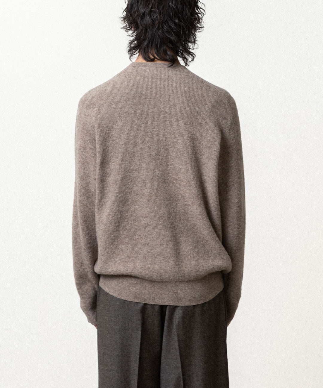 ssstein(シュタイン)のSUPER FINE WOOL MILLED KNIT CREW NECK LS - BEIGEの公式通販サイトsession福岡セレクトショップ