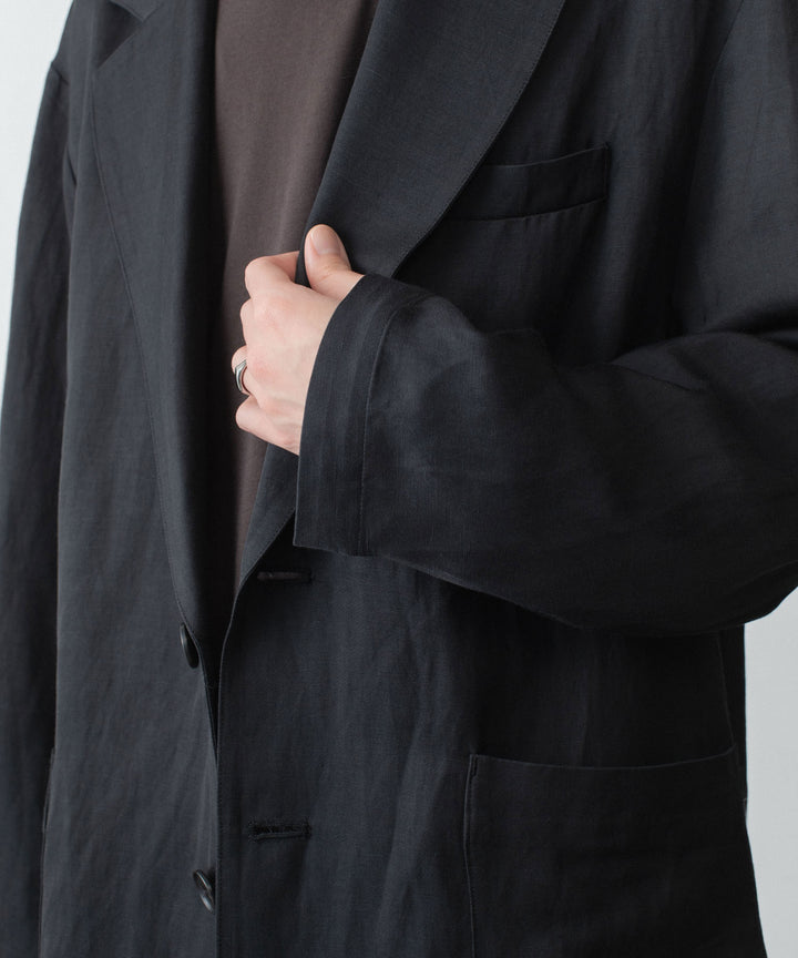 ssstein(シュタイン)のVIS/LI BRIGHT TWILL SINGLE BREASTED JACKET - DARK CHARCOALの公式通販サイトsession福岡セレクトショップ
