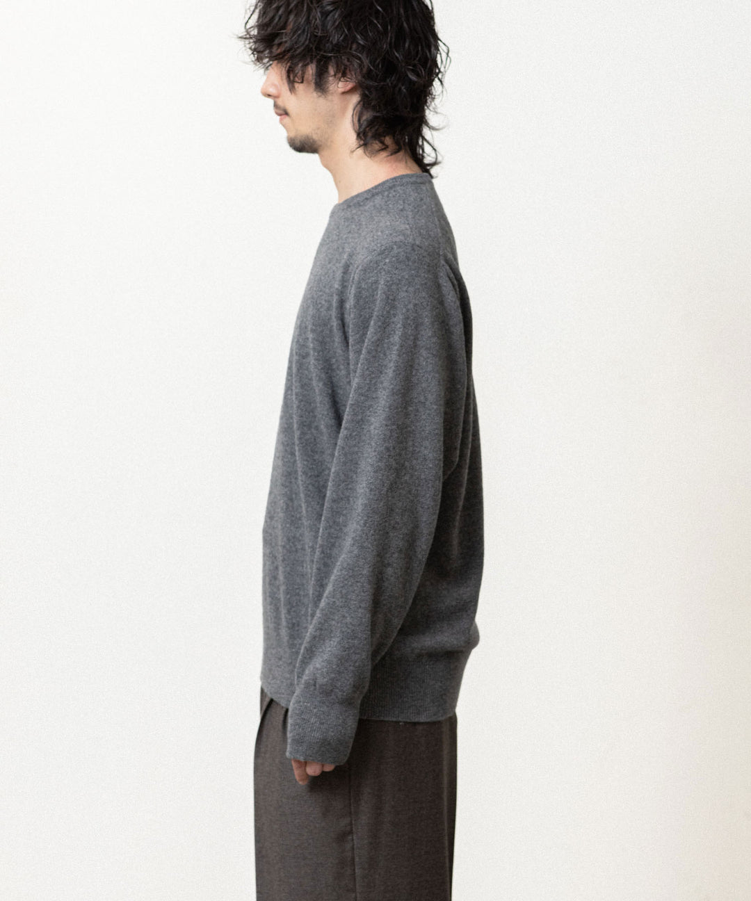 ssstein(シュタイン)のEXTRA FINE WOOL KNIT CREW NECK LS - GREYの公式通販サイトsession福岡セレクトショップ
