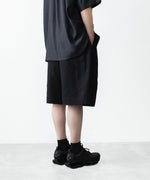 画像をギャラリービューアに読み込む, ssstein(シュタイン)のVIS/LI/RA TWILL WIDE EASY SHORT TROUSERS - BLACKの公式通販サイトsession福岡セレクトショップ
