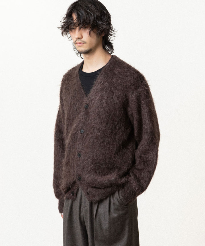 ssstein(シュタイン)の KID MOHAIR KNIT V NECK CARDIGAN - DARK BROWNの公式通販サイトsession福岡セレクトショップ