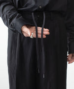 画像をギャラリービューアに読み込む, ssstein(シュタイン)のVIS/LI/RA TWILL EASY LONG WIDE TROUSERS - BLACKの公式通販サイトsession福岡セレクトショップ
