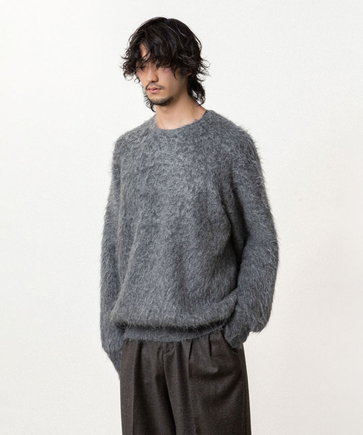 ssstein(シュタイン)の KID MOHAIR KNIT CREW NECK LS - GREYの公式通販サイトsession福岡セレクトショップ