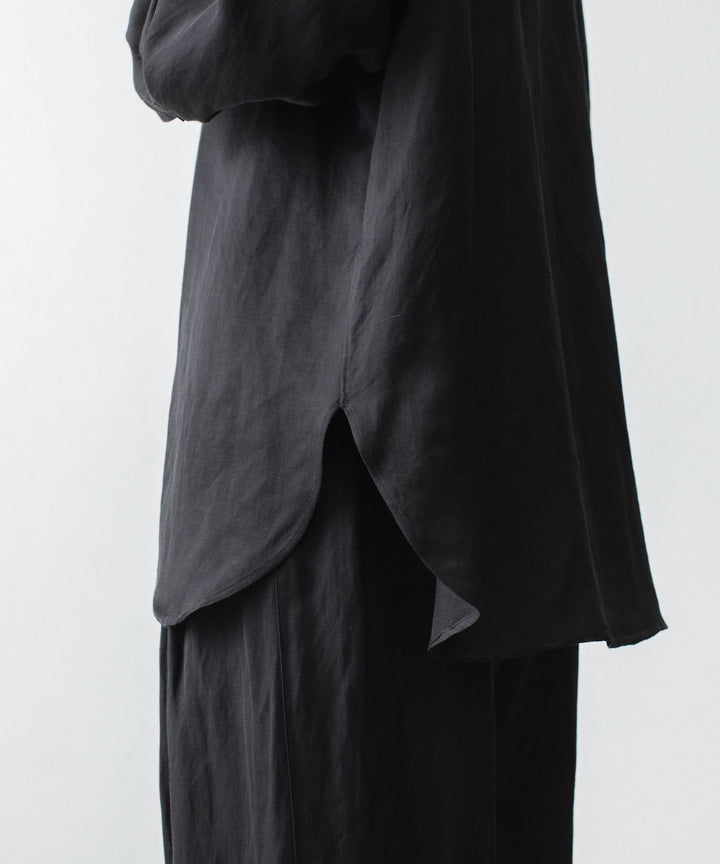 ssstein(シュタイン)のVIS/LI BRIGHT TWILL OVERSIZED LS SHIRT - DARK CHARCOALの公式通販サイトsession福岡セレクトショップ