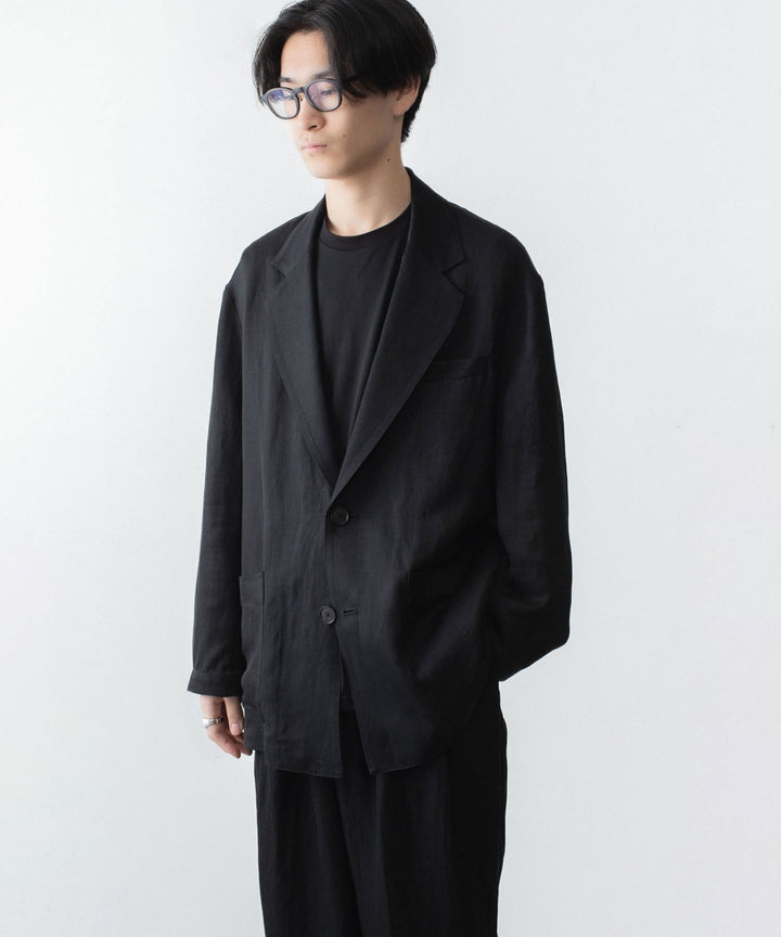 ssstein(シュタイン)のVIS/LI BRIGHT TWILL SINGLE BREASTED JACKET - BLACKの公式通販サイトsession福岡セレクトショップ