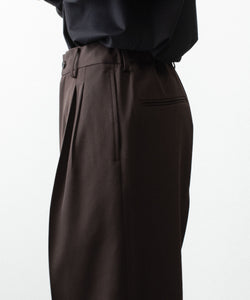 ssstein / シュタイン】EASY LONG WIDE TROUSERS (2/90 WOOL GABARDINE