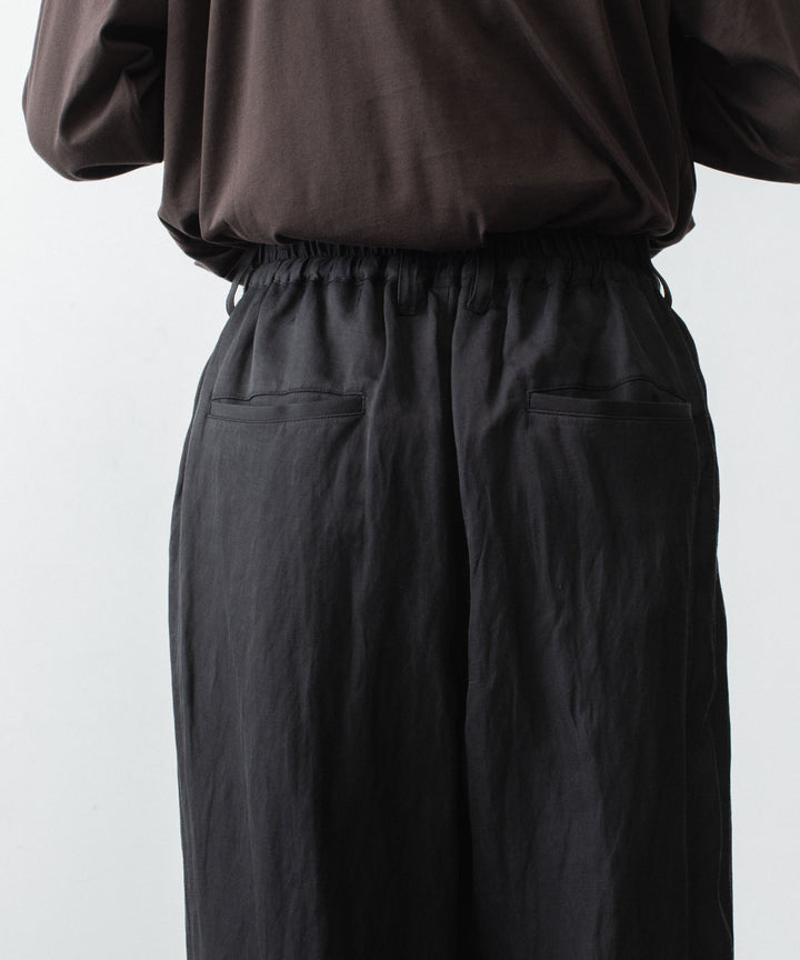ssstein(シュタイン)のVIS/LI BRIGHT TWILL WIDE EASY TROUSERS - DARK CHARCOALの公式通販サイトsession福岡セレクトショップ