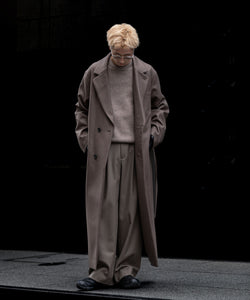 ssstein(シュタイン)の24AWコレクション OVERSIZED MAXI-LENGTH DOUBLE BREASTED COAT - DARK GREIGE 公式通販サイトsession福岡セレクトショップ