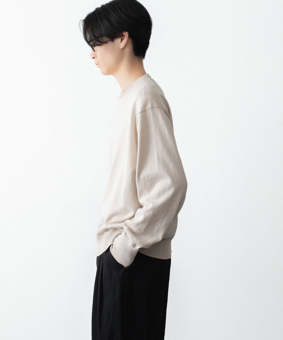 ssstein(シュタイン)のORGANIC COTTON KNIT CREW NECK LS - IVORYの公式通販サイトsession福岡セレクトショップ