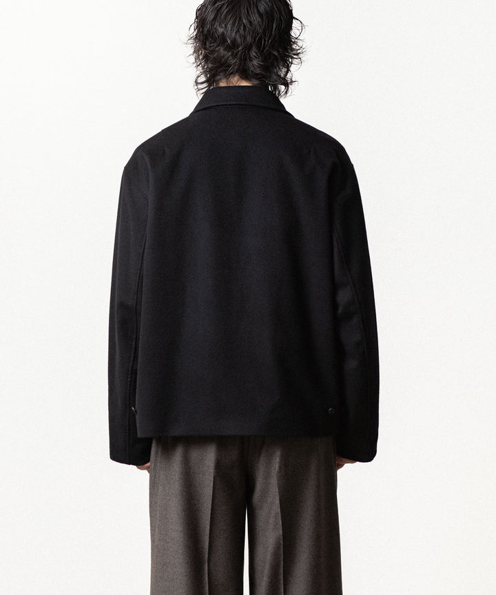 ssstein(シュタイン)のWOOL CASHMERE ZIP SHORT JACKET - BLACKの公式通販サイトsession福岡セレクトショップ