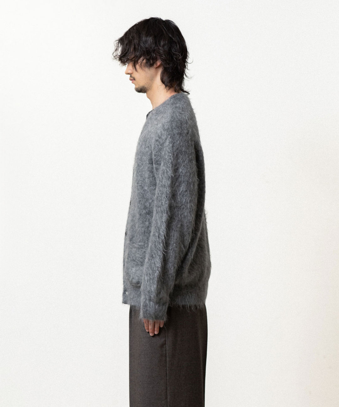 ssstein(シュタイン)の KID MOHAIR KNIT V NECK CARDIGAN - GREYの公式通販サイトsession福岡セレクトショップ