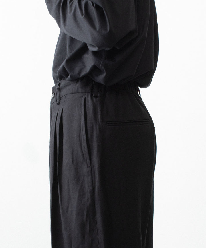 ssstein(シュタイン)のVIS/LI/RA TWILL EASY LONG WIDE TROUSERS - BLACKの公式通販サイトsession福岡セレクトショップ