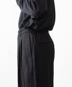 画像をギャラリービューアに読み込む, ssstein(シュタイン)のVIS/LI/RA TWILL EASY LONG WIDE TROUSERS - BLACKの公式通販サイトsession福岡セレクトショップ
