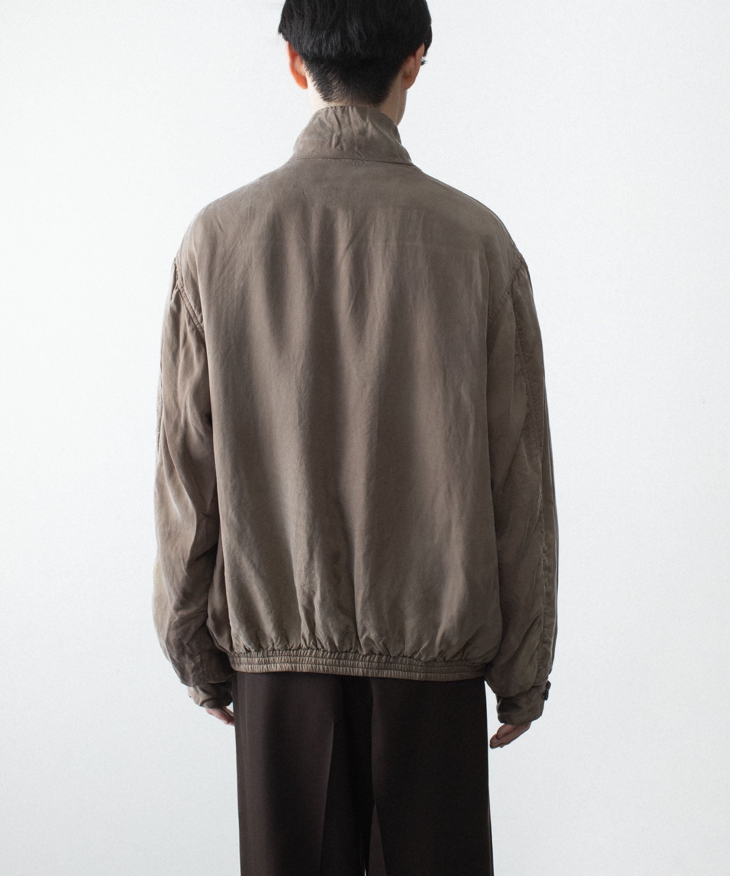 ssstein / シュタイン】CUPRO FIBRIL VINTAGE ZIP JACKET - KHAKI