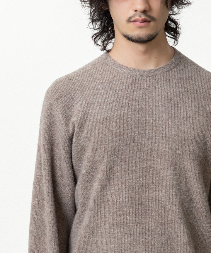 ssstein(シュタイン)のSUPER FINE WOOL MILLED KNIT CREW NECK LS - BEIGEの公式通販サイトsession福岡セレクトショップ