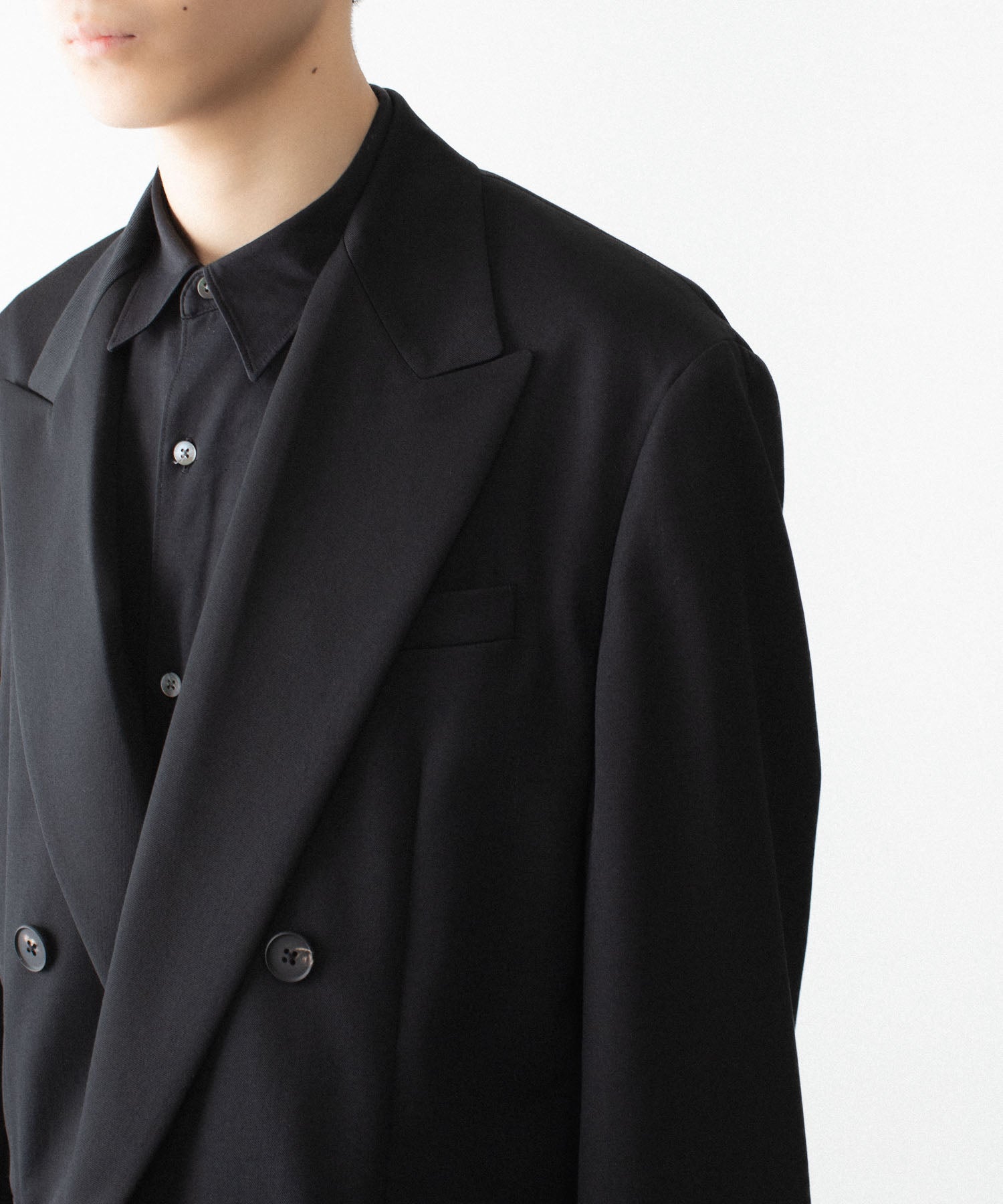 ssstein / シュタイン】DOUBLE BREASTED BLAZER - BLACK | 公式通販
