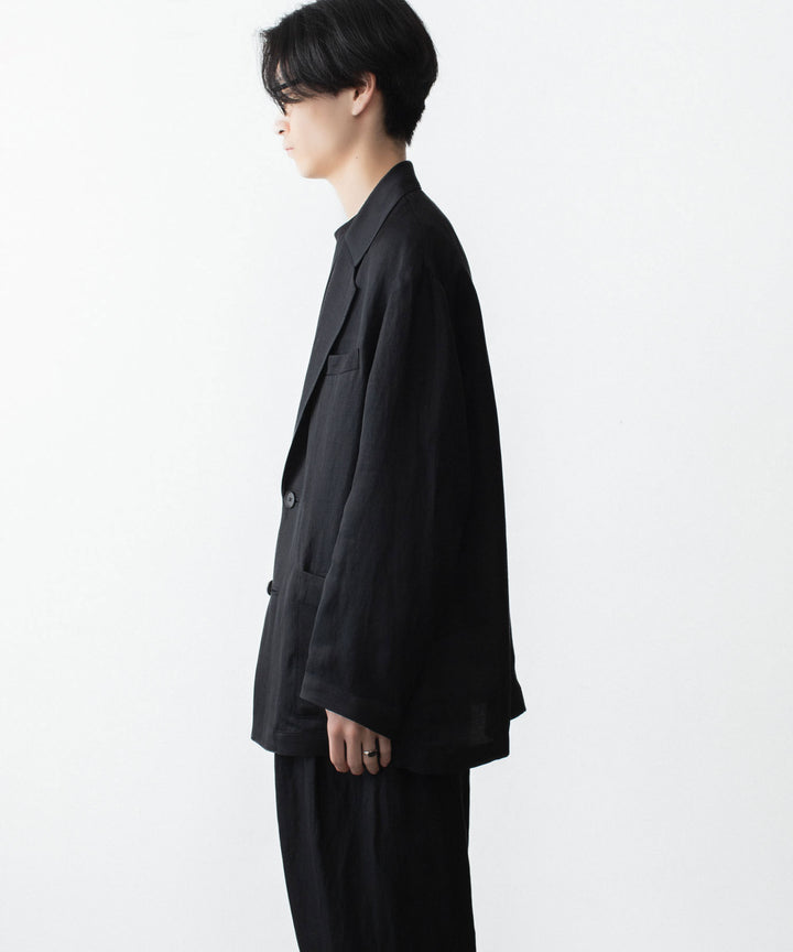 ssstein(シュタイン)のVIS/LI BRIGHT TWILL SINGLE BREASTED JACKET - BLACKの公式通販サイトsession福岡セレクトショップ