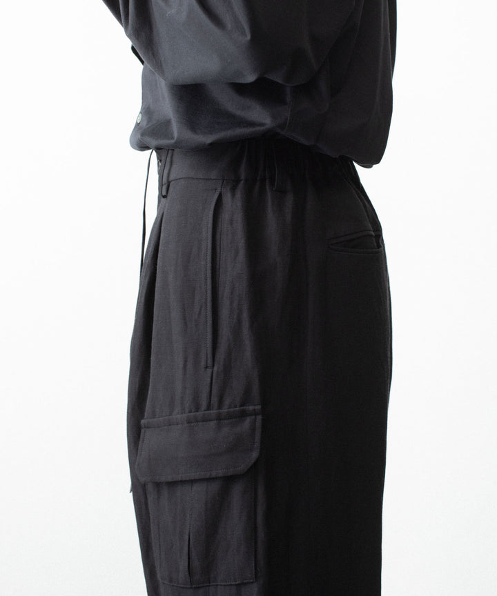 ssstein(シュタイン)のVIS/LI/RA TWILL CARGO TROUSERS - BLACKの公式通販サイトsession福岡セレクトショップ