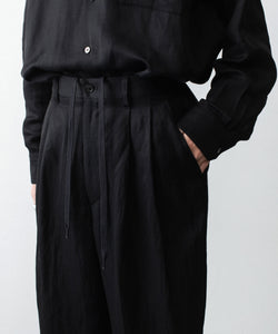 ssstein / シュタイン】VIS/LI BRIGHT TWILL WIDE EASY TROUSERS
