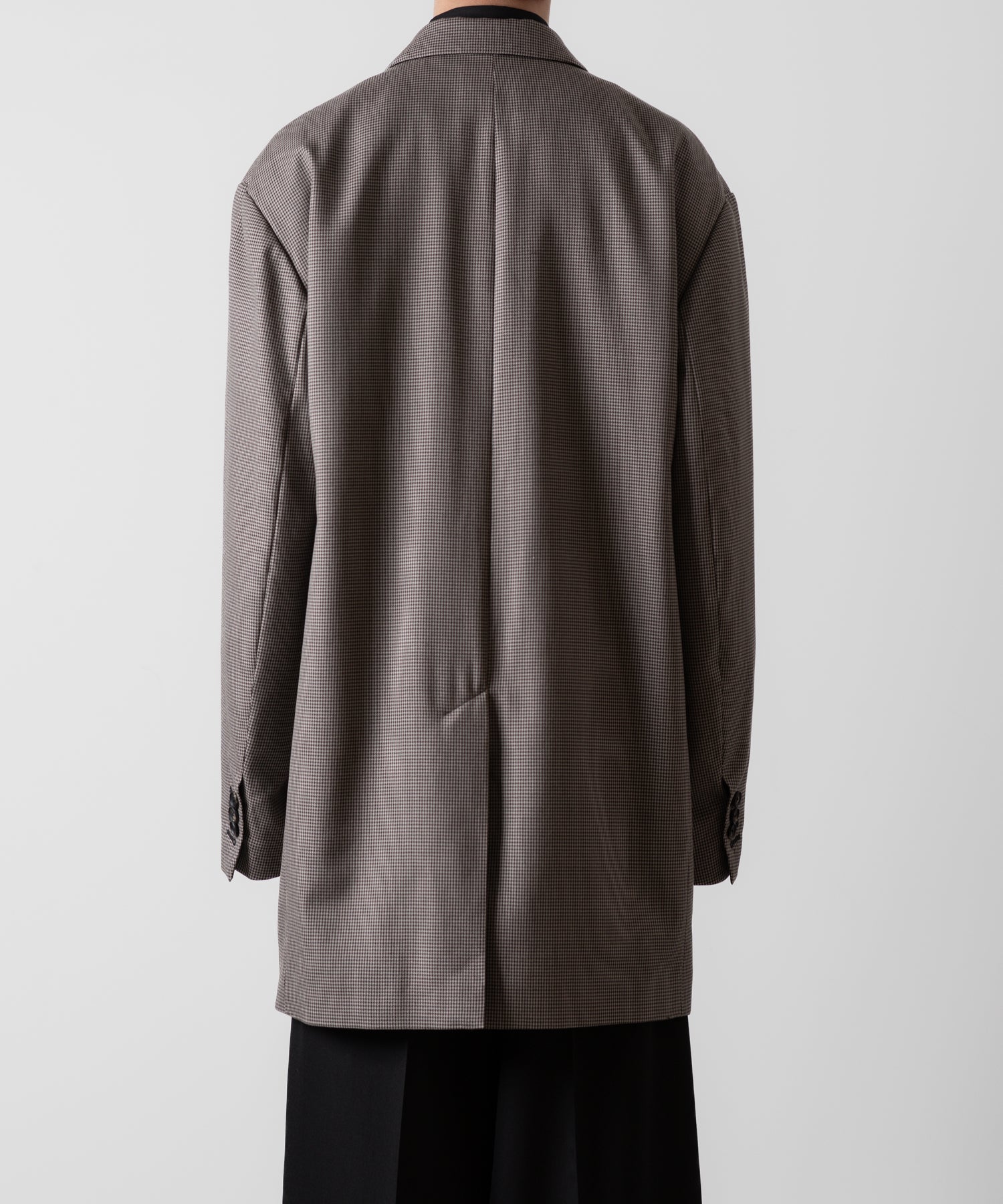 ssstein(シュタイン)のDOUBLE WEAVE HOUNDSTOOTH PEAK LAPEL SHORT COAT - HOUNDSTOOTHの公式通販サイトsession福岡セレクトショップ