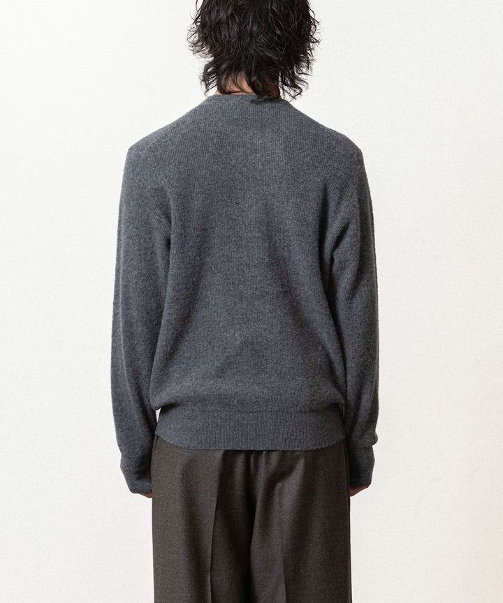 ssstein(シュタイン)のSUPER FINE WOOL MILLED KNIT CREW NECK LS - GREYの公式通販サイトsession福岡セレクトショップ