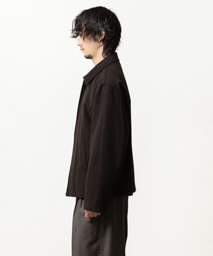 ssstein(シュタイン)のWOOL CASHMERE ZIP SHORT JACKET - DARK BROWNの公式通販サイトsession福岡セレクトショップ