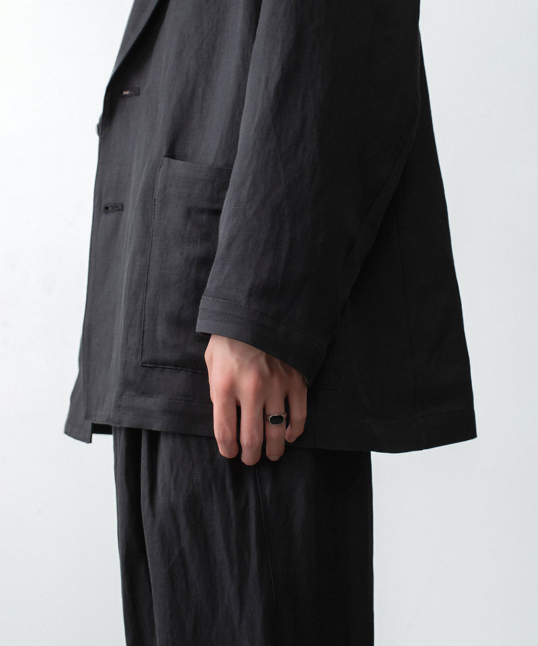 ssstein(シュタイン)のVIS/LI BRIGHT TWILL SINGLE BREASTED JACKET - DARK CHARCOALの公式通販サイトsession福岡セレクトショップ