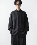 画像をギャラリービューアに読み込む, ssstein(シュタイン)のVIS/LI BRIGHT TWILL OVERSIZED LS SHIRT - DARK CHARCOALの公式通販サイトsession福岡セレクトショップ
