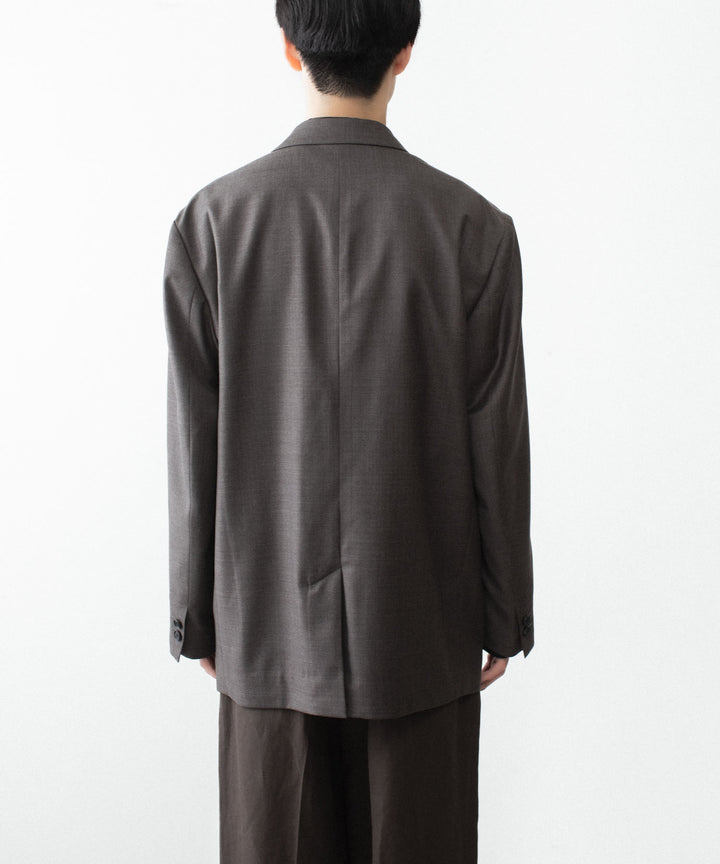ssstein(シュタイン)のEXTRA FINE WOOL DOUBLE BREASTED BLAZER - BROWN GREYの公式通販サイトsession福岡セレクトショップ