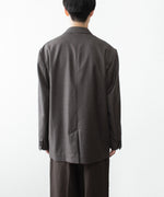 画像をギャラリービューアに読み込む, ssstein(シュタイン)のEXTRA FINE WOOL DOUBLE BREASTED BLAZER - BROWN GREYの公式通販サイトsession福岡セレクトショップ
