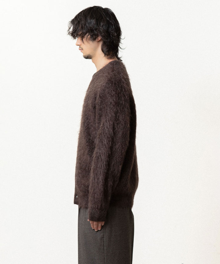 ssstein(シュタイン)の KID MOHAIR KNIT V NECK CARDIGAN - DARK BROWNの公式通販サイトsession福岡セレクトショップ