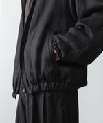 画像をギャラリービューアに読み込む, ssstein(シュタイン)のVIS/LI BRIGHT TWILL SHIRRED LIGHT ZIP JACKET - DARK CHARCOALの公式通販サイトsession福岡セレクトショップ
