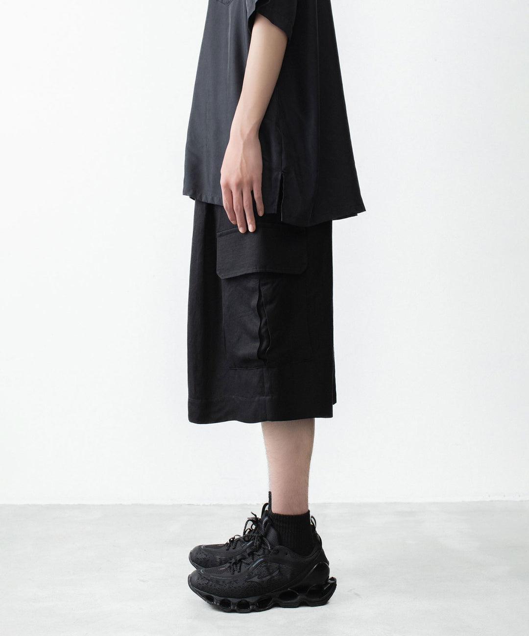 ssstein(シュタイン)のVIS/LI BRIGHT TWILL CARGO SHORT TROUSERS - BLACKの公式通販サイトsession福岡セレクトショップ