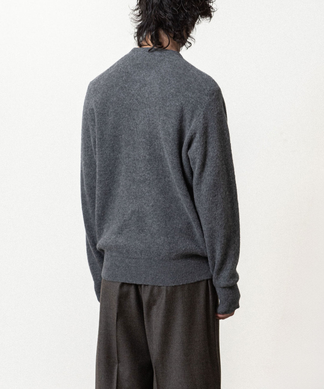 ssstein(シュタイン)のSUPER FINE WOOL MILLED KNIT CREW NECK LS - GREYの公式通販サイトsession福岡セレクトショップ