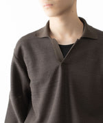 画像をギャラリービューアに読み込む, ssstein(シュタイン)のSLUB COTTON KNIT SKIPPER LS - KHAKIの公式通販サイトsession福岡セレクトショップ
