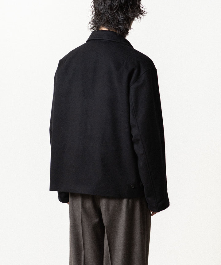 ssstein(シュタイン)のWOOL CASHMERE ZIP SHORT JACKET - BLACKの公式通販サイトsession福岡セレクトショップ