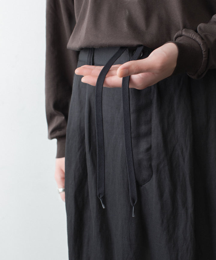 ssstein(シュタイン)のVIS/LI BRIGHT TWILL WIDE EASY TROUSERS - DARK CHARCOALの公式通販サイトsession福岡セレクトショップ