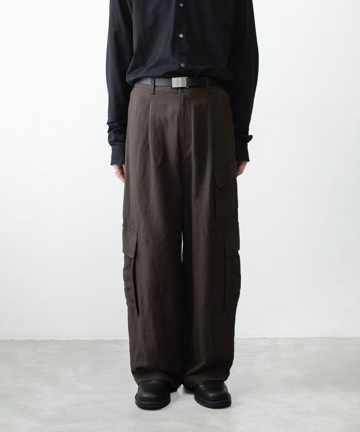 ssstein(シュタイン)のVIS/LI/RA TWILL CARGO TROUSERS - KHAKI BROWNの公式通販サイトsession福岡セレクトショップ
