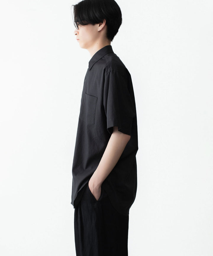 ssstein(シュタイン)のCOTTON SILK OVERSIZED SS SHIRT - BLACKの公式通販サイトsession福岡セレクトショップ