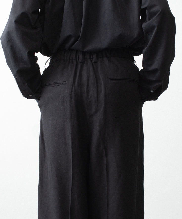 ssstein(シュタイン)のVIS/LI/RA TWILL EASY LONG WIDE TROUSERS - BLACKの公式通販サイトsession福岡セレクトショップ