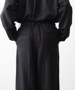 画像をギャラリービューアに読み込む, ssstein(シュタイン)のVIS/LI/RA TWILL EASY LONG WIDE TROUSERS - BLACKの公式通販サイトsession福岡セレクトショップ
