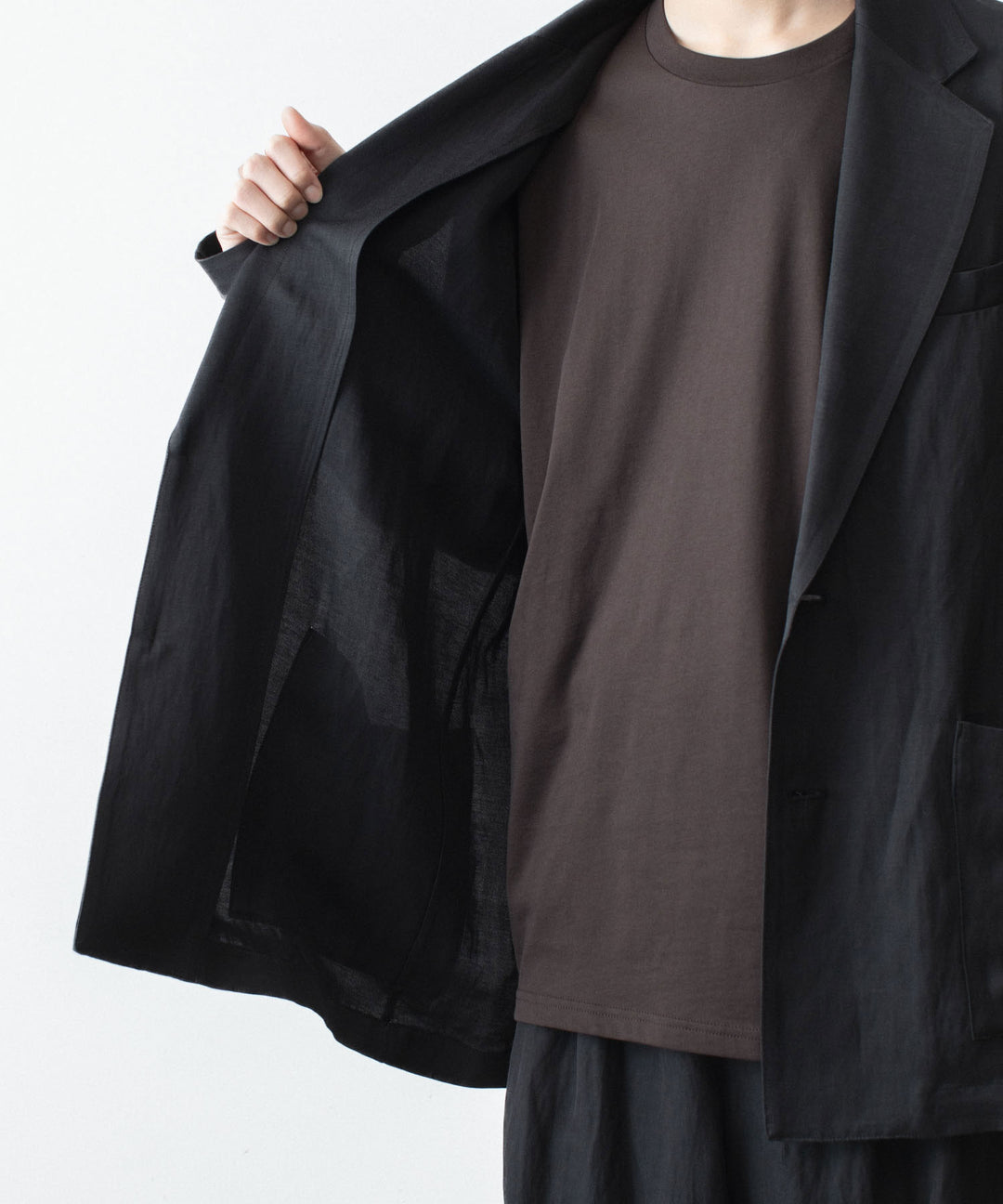 ssstein(シュタイン)のVIS/LI BRIGHT TWILL SINGLE BREASTED JACKET - DARK CHARCOALの公式通販サイトsession福岡セレクトショップ