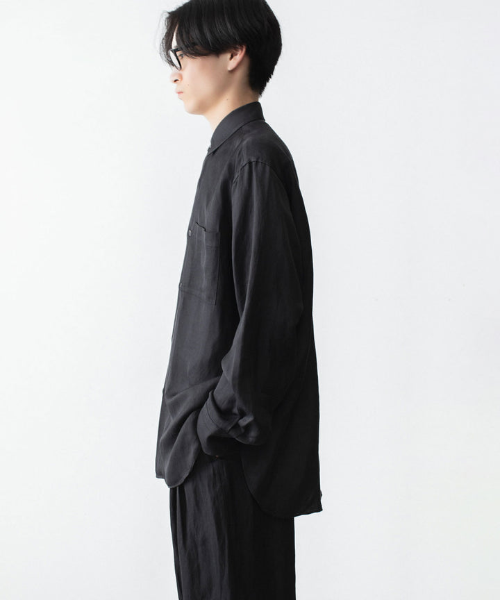 ssstein(シュタイン)のVIS/LI BRIGHT TWILL OVERSIZED LS SHIRT - DARK CHARCOALの公式通販サイトsession福岡セレクトショップ