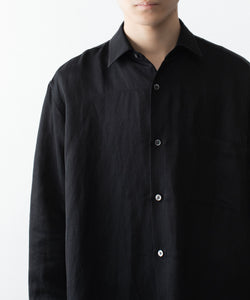 ssstein ワイシャツ ssstein / シュタイン】VIS/LI BRIGHT TWILL OVERSIZED LS SHIRT