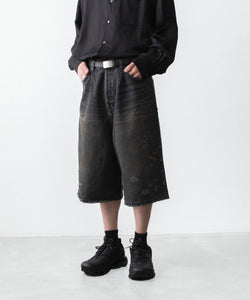 ssstein / シュタイン】BAGGY DENIM SHORTS - BLACK | 公式通販サイト