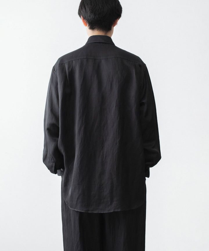ssstein(シュタイン)のVIS/LI BRIGHT TWILL OVERSIZED LS SHIRT - DARK CHARCOALの公式通販サイトsession福岡セレクトショップ